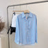 Bow Print Collar Down Shirts